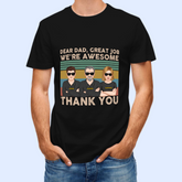 Cher papa, excellent travail, nous sommes géniaux merci - chemise personnalisée - fête des pères, cadeau d'anniversaire pour papa, père, mari, fille, fils
